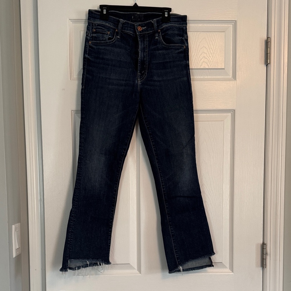 Mother Insider Crop Step Fray in Here Kitty Kitty Excellent condition